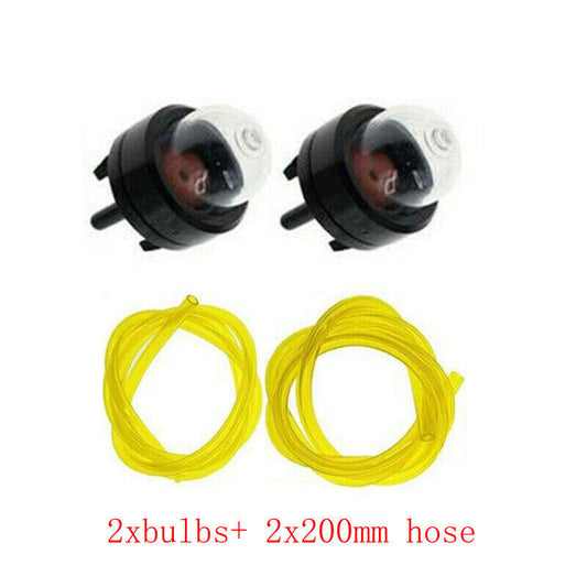 2 Pcs General Primer Bulb & Fuel Hose Line for Chainsaws Brushcutters Trimmer