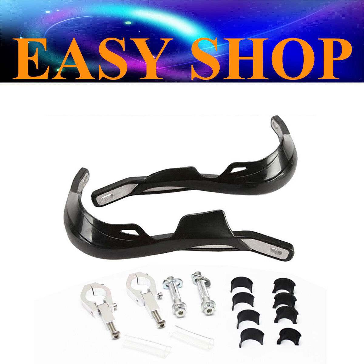 BLACK HANDGUARDS BRUSH HAND GUARDS BUSTERS SUZUKI YAMAHA KAWASAKI HONDA PIT BIKE