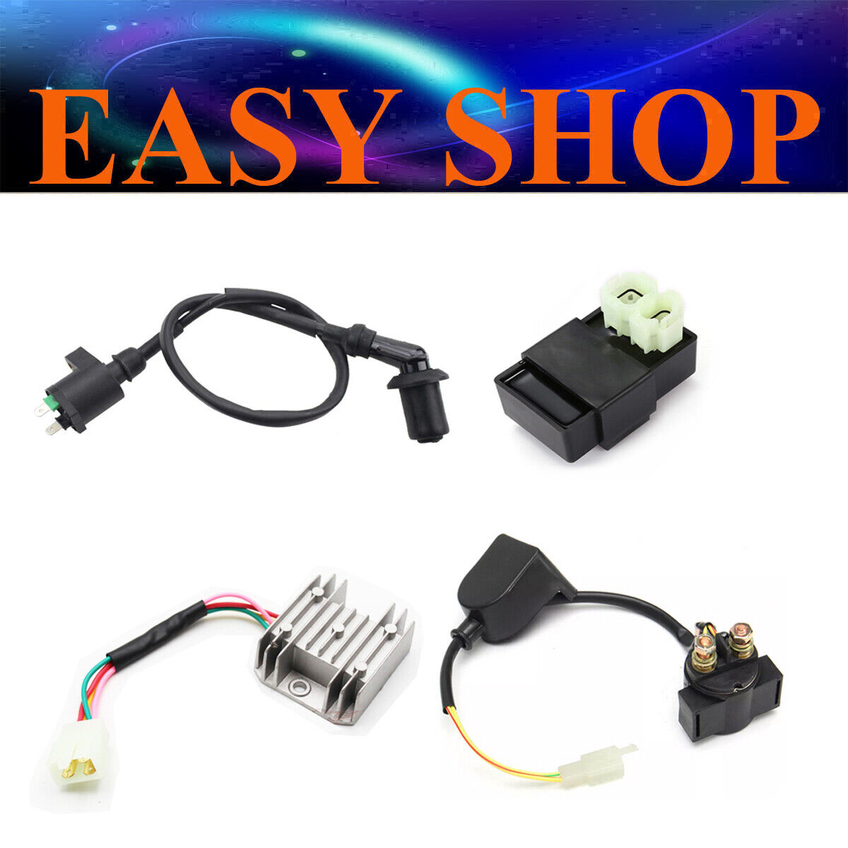 Ignition Coil CDI Solenoid Regulator GY6 125cc 150cc 250cc Scooter Moped Bike
