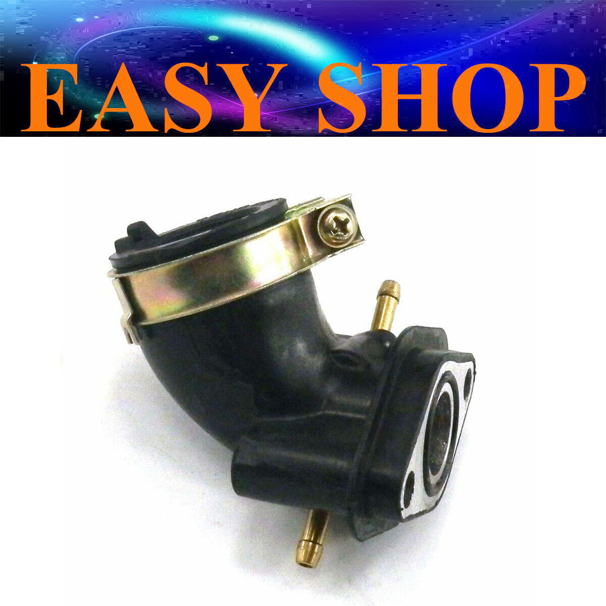 18mm 26mm 2 Port Carby Intake Manifold Pipe Boot GY6 50CC ATV MOPED SCOOTER BIKE