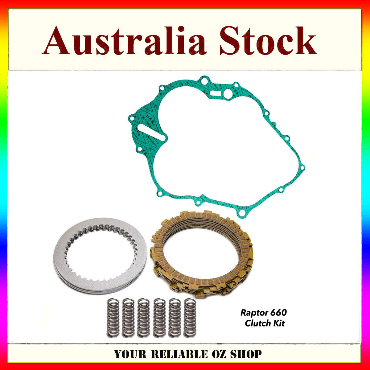 Clutch Kit Springs Friction Steel Plates Gasket For Yamaha YFM660 Raptor YFM660R