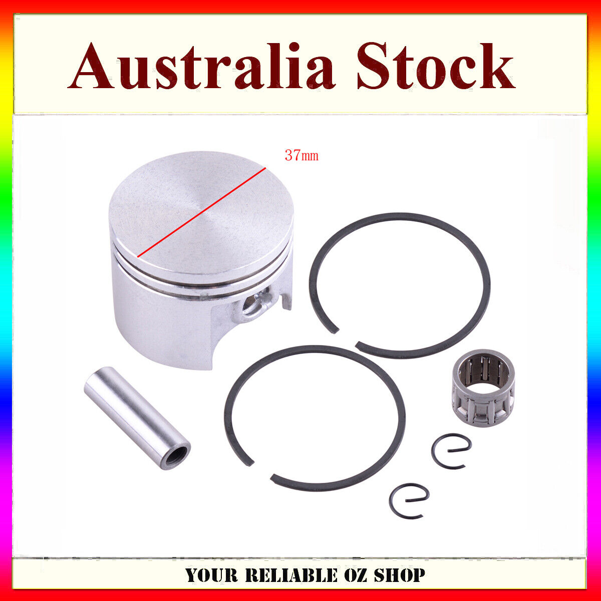 37mm Piston Rings Circlips Kit for STIHL 017 MS170 Chainsaw