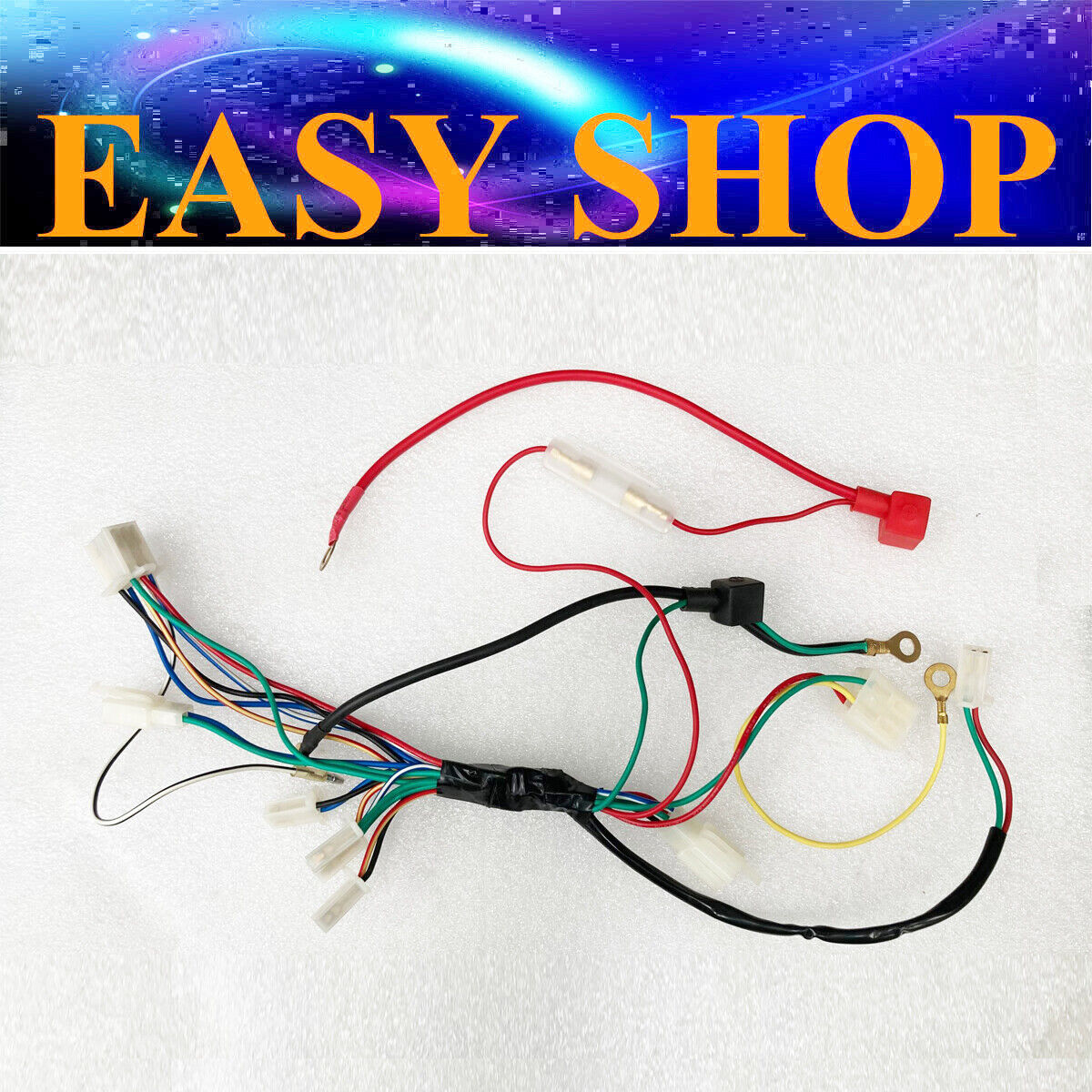 ELECTRIC START WIRING HARNESS WIRELOOM For 49cc 50CC MINI ATV QUAD BUGGY BIKE