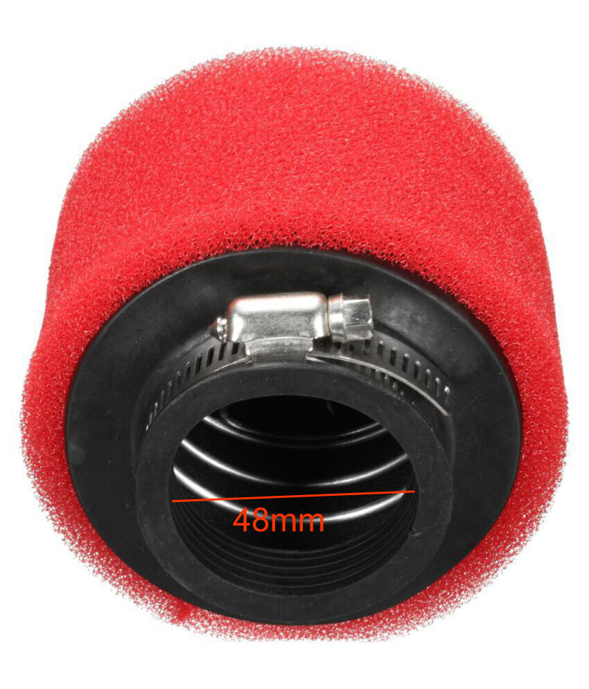 47mm 48mm Red Foam Air Filter For 140cc 150cc 160cc 200cc 250cc Atomic Assassin