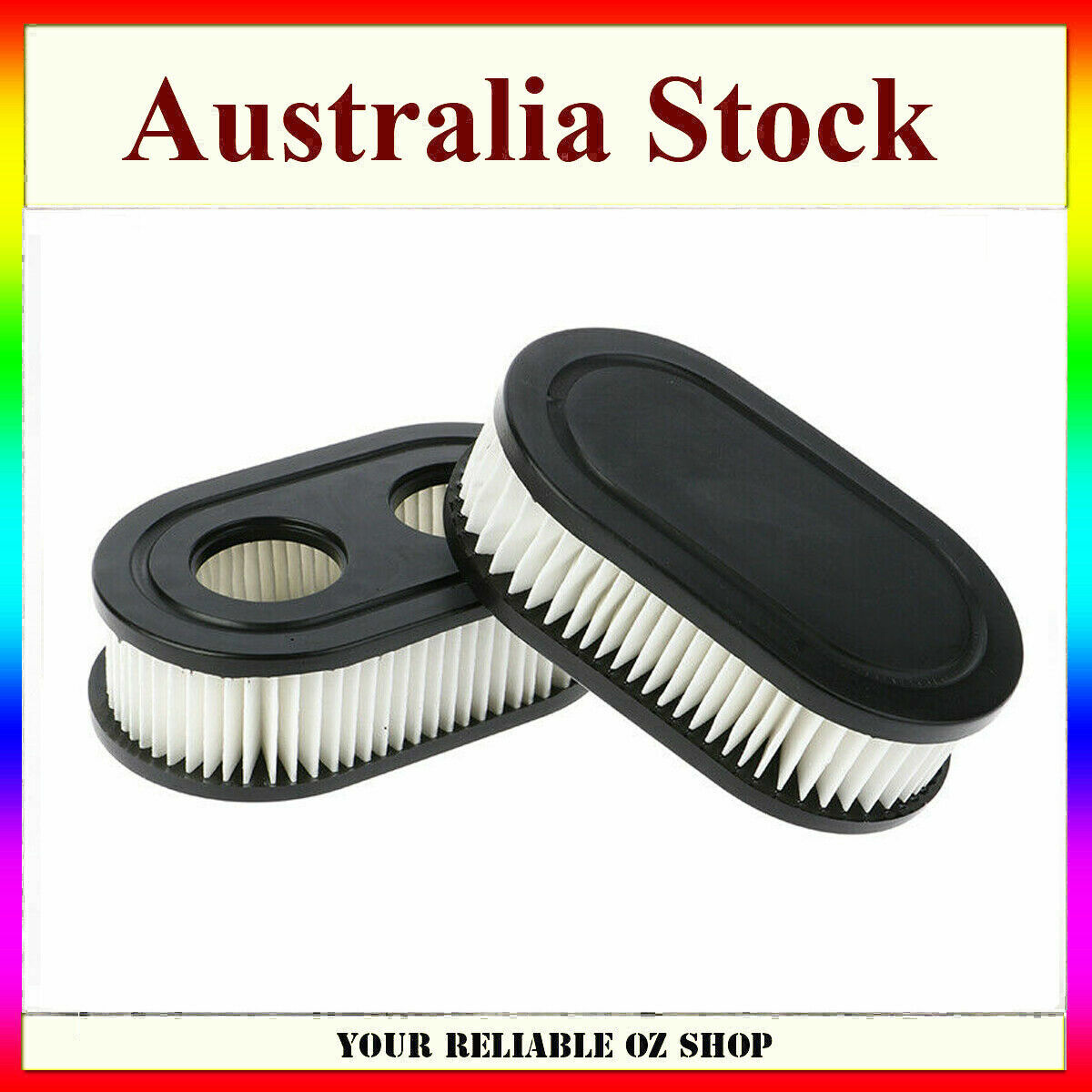 2 X Lawn Mower Air Filter For Briggs & Stratton 798452 593260 5432 5432K