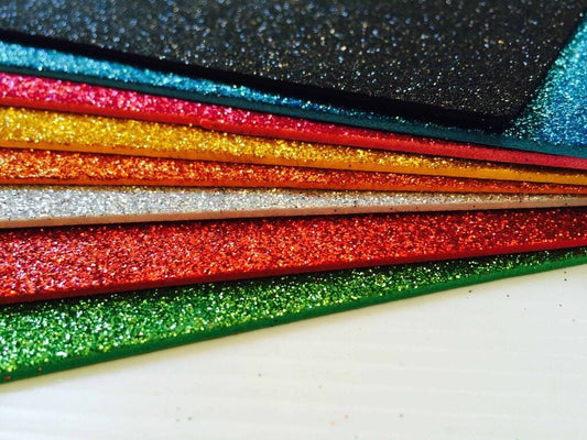 8X Shiny Glitte Bing EVA Fun Foam Paper Craft A4 Sheets Art Hand Craft DIY KIDS