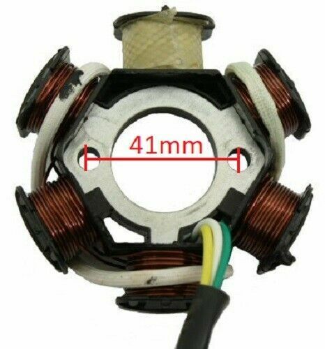 6 Coil Pole Magneto Stator Rotor GY6 125cc 150cc Moped Quad ATV Scooter Bike