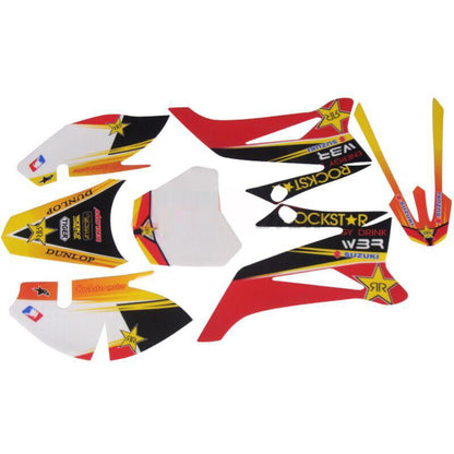 TTR110 Rockstar Suzuki Sticker Decals Kit For Yamaha TTR110cc Dirt PIT PRO BIKE