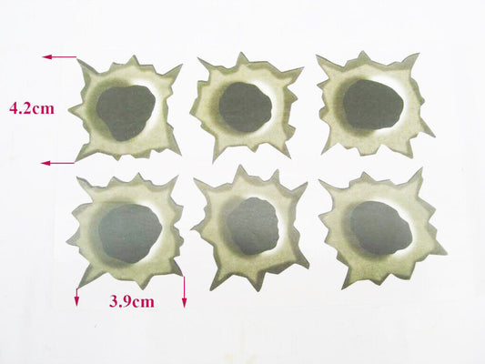 Funny Bullet holes Sticker Decal Car Bike Dirt Quad Ute Camper Trailer Window