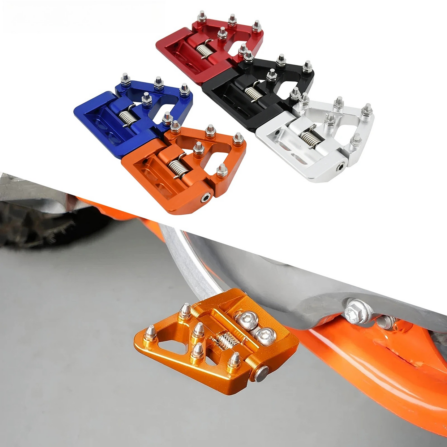 CNC Folding Rear Brake Pedal Plate For GASGAS EC XC ECF MCF 250 300 350 450