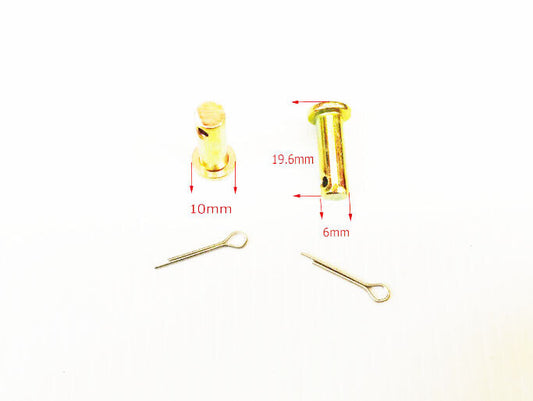 2X 6mm Rear Caliper Foot Peg Brake Pedal Lever Clevis Pivot Pin Quad Dirt Bike