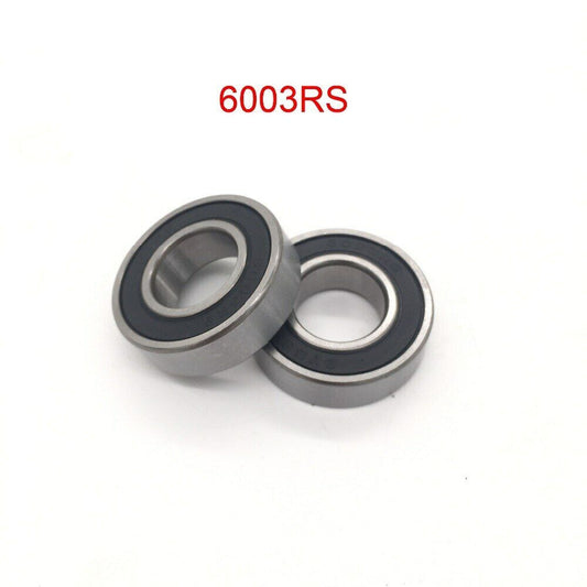 2X 17mm x 35mm x 10mm 6003RS Double Sealed Deep Groove Ball Bearing Stub Axle