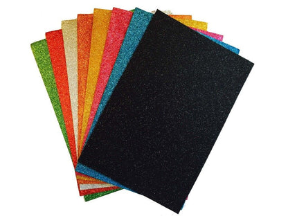 8X Shiny Glitte Bing EVA Fun Foam Paper Craft A4 Sheets Art Hand Craft DIY KIDS