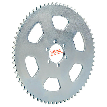 200mm 38mm Rear Axle Chain Sprocket 65T Tooth 35 Pitch GoKart Drift Trike Bike