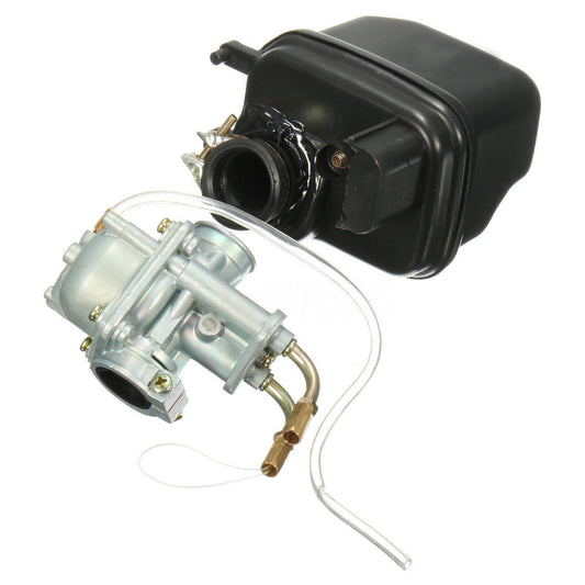 CARBURETOR CARBY + AIR FILTER FOAM BOX FOR YAMAHA PEEWEE 50cc PW50 PY50 Y-ZINGER