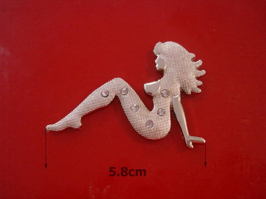 3D Metal Funny Naked Lady Sexy Sticker Decal Quad Bike Caravan Iphone Ipad Wall