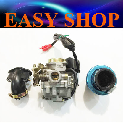 Carburetor Carby Air Filter Manifold Taotao SUNL JONWAY ATM Scooters 50cc QMB139
