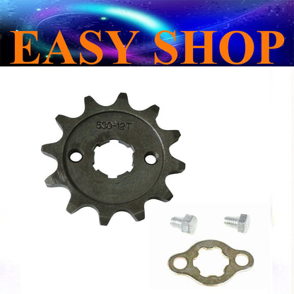 20mm 530 12T TOOTH FRONT CHAIN SPROCKET COG 125cc 150cc 250cc Roketa Orion Lifan