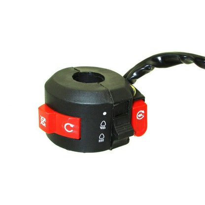 8 Wire START KILL LIGHT SWITCH BUTTON 50/70/90/107/110/125cc ATV QUAD BUGGY BIKE