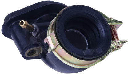 Single Vacuum Port Carby Intake Manifold Inlet Pipe GY6 49cc 50cc 139QMB 139QMA