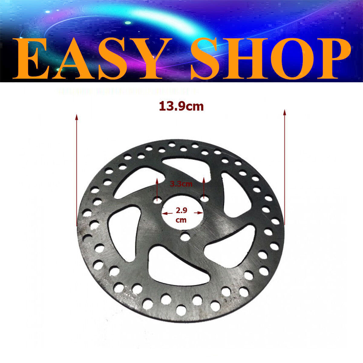 139mm 29mm Rear Brake Caliper Disc Rotor 33cc 43cc 47cc 49cc Mini ATV Dirt Bike