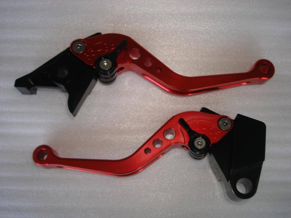 RED GOLD CNC KAWASAKI BRAKE CLUTCH LEVER ZX ZZR ZX9R ZXR400 NINJA ER-5 BIKE