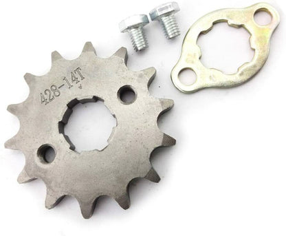 20mm 428 14 Tooth FRONT CHAIN SPROCKET COG 125cc 150cc 250cc CRF50 XR50 Honda