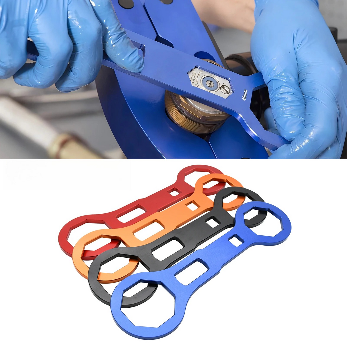 46/50mm Fork Shock Cap Spanner For YAMAHA WR250 WR450 YZ250 YZ400 YZ426 YZ450