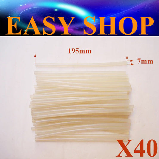 40X 7mm 195mm Hot Gun Melt Glue Stick School Scrapbooking Kids Art Craft DIY