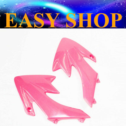 PINK Plastic Front Tank Side Guard Fender Fairing CRF50 STYLE PIT PRO Dirt Bike