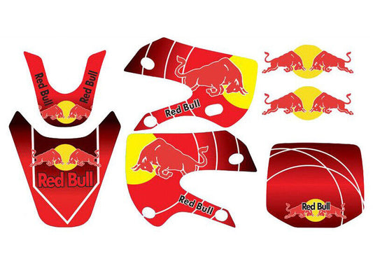 Monster Sticker Decal Kit Rockstar KAWASAKI KX65 KLX110 125cc Dirt Bike Pit Pro