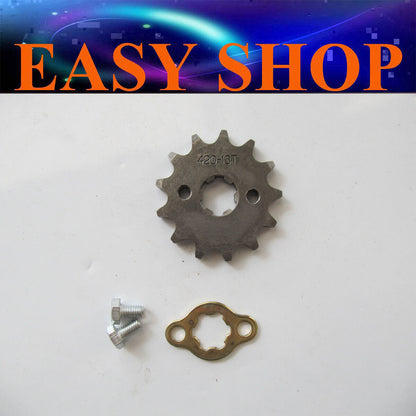17mm 420 13T Tooth Front Chain Sprocket 50cc 90cc 110cc 125cc ATV QUAD DIRT BIKE