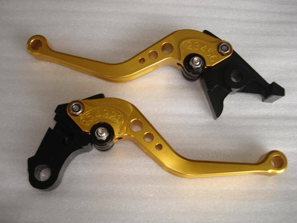 RED GOLD CNC HONDA BRAKE CLUTCH LEVER CB599 600 HORNET CBR600 900RR VTX1300 BIKE