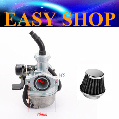 PZ22mm Lever Choke Carby Air Filter 50cc 90cc 110cc 125/150cc Quad Dirt Bike ATV