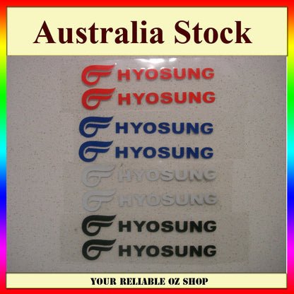 Hyosung Sticker Decal Badge Emblem Logo Bike Dirt ATV Quad Motorcycle Fuel Tank