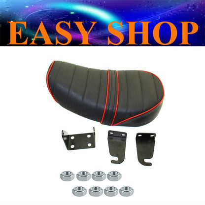 Black/Red Seat For Honda Z50 50cc Monkey Bike Mini Trail Replica's G50F Golf50