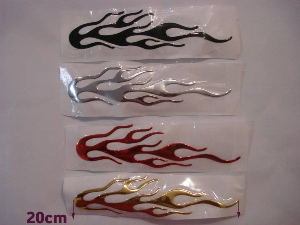 3D Funny Fire Flame Sticker Decal Car Truck Caravan Camper Trailer Bike Quad Ute