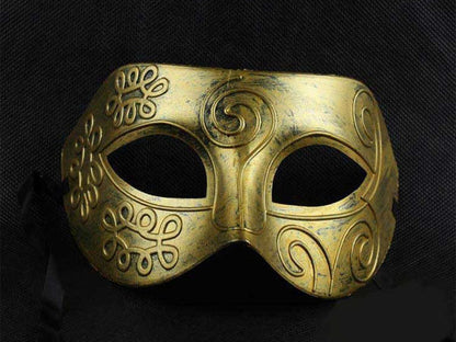 Silver + Gold Mask Costume Masquerade Cosplay Party Venetian Ball Roman Eye