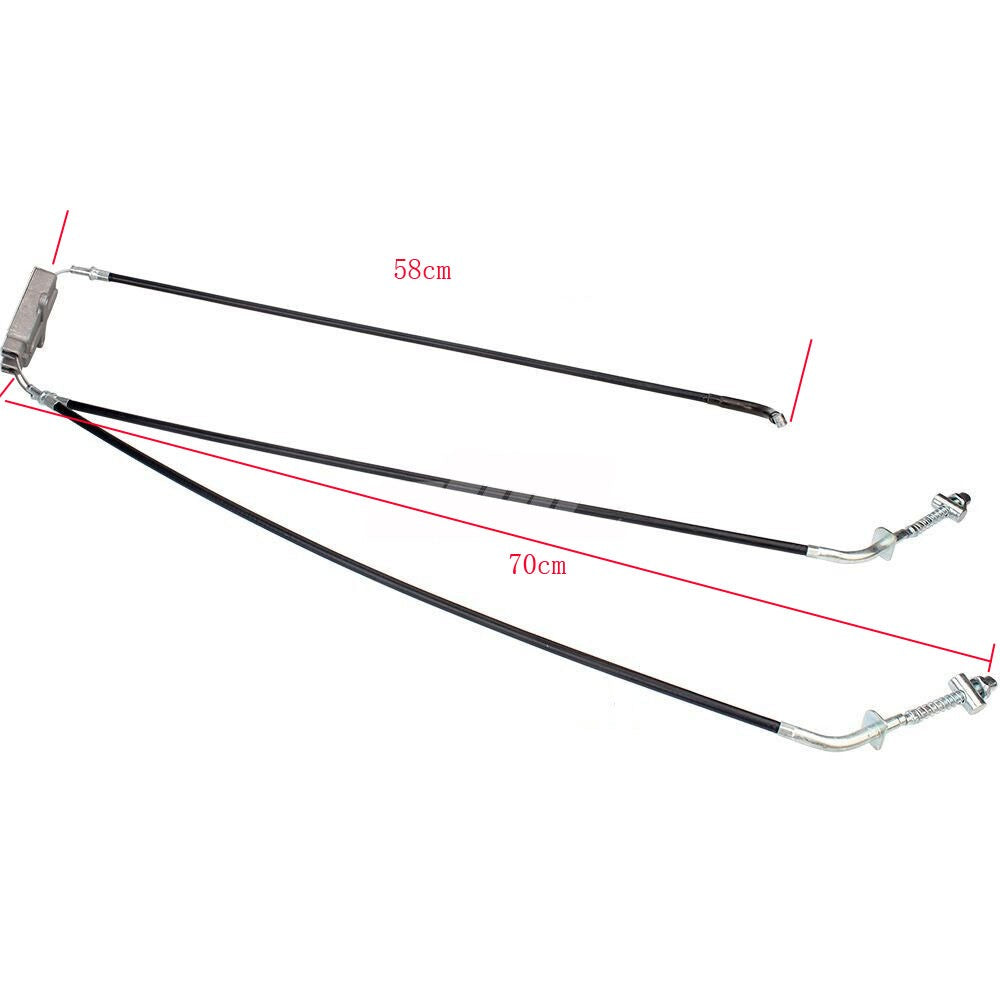 TWIN FRONT DRUM BRAKE CABLE LINE 150CC 200CC FARM ATV QUAD BUGGY BIKE GOKART UTV