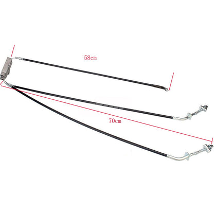 TWIN FRONT DRUM BRAKE CABLE LINE 150CC 200CC FARM ATV QUAD BUGGY BIKE GOKART UTV