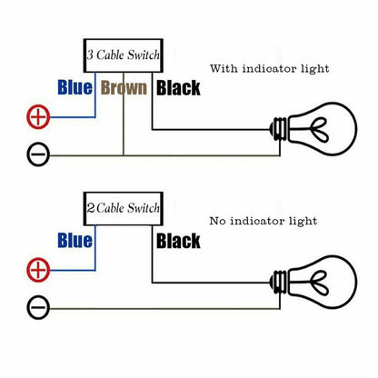 Motorcycle Waterproof Handlebar Headlight Fog Spot light Dual On Off Switch Bike