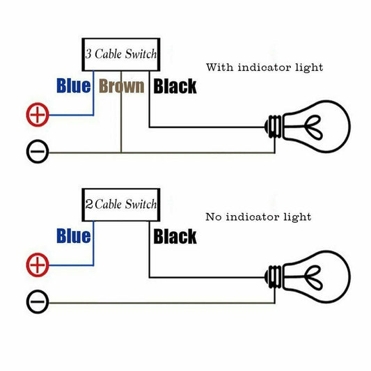 Motorcycle Waterproof Handlebar Headlight Fog Spot light Dual On Off Switch Bike