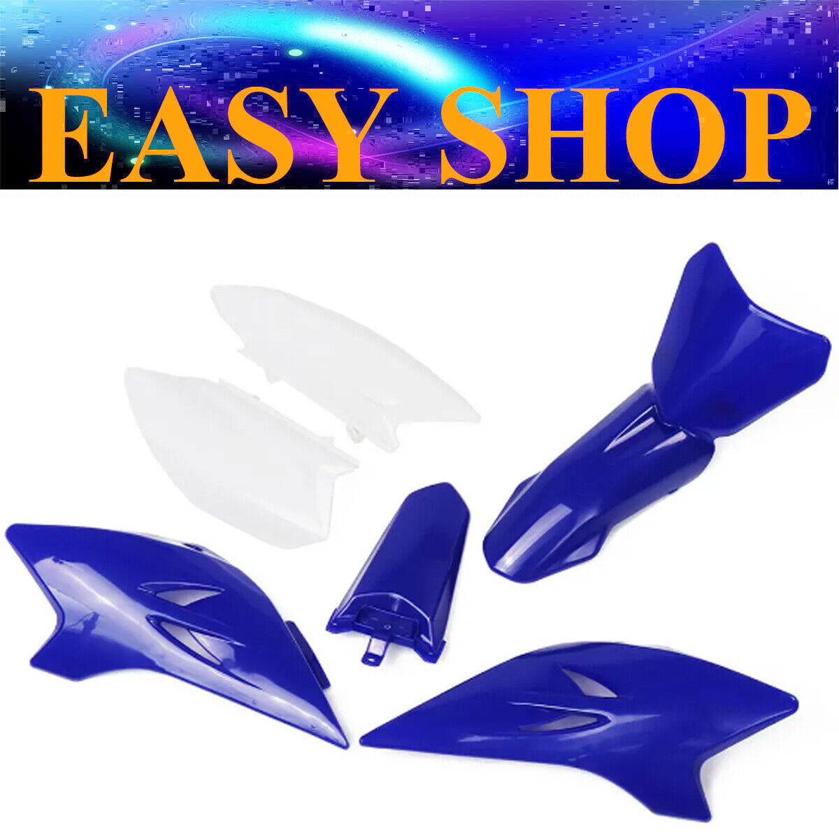 6pcs Blue Fender Fairing Plastic Kit For Yamaha TTR 50 TTR50 50cc Dirt PIT Bike