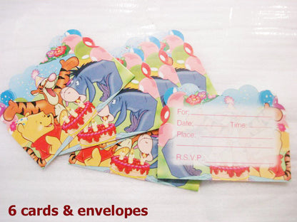 Baby Shower Birthday Party Supply Winnie Table Disposal Cup Plate Card Boy Girl
