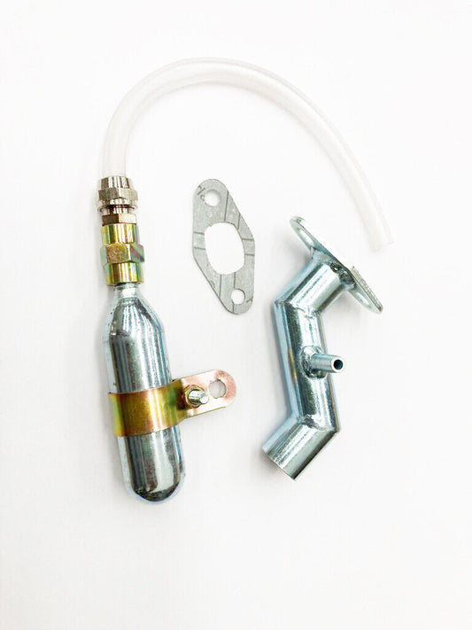 Power Boost Bottle Inlet Intake Manifold Pipe Carby For 66cc 80cc Motorized Bike