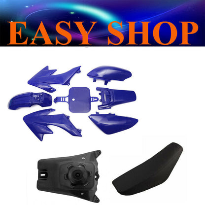 Blue Fairing Fender Plastic Seat Tank Honda CRF50 XR50 70cc 125cc Dirt PIT Bike