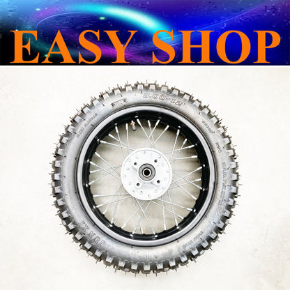 80/100-12" Rear Wheel Tyre Rim 3.00-12 For Dirt Bike 110cc 125cc 140cc Thumpstar