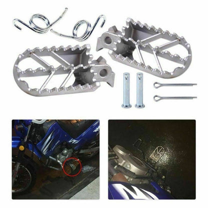 Stainless Steel Foot pegs Honda XR CRF 50cc 70 Yamaha PW 50 80 Kawasaki KLX 110