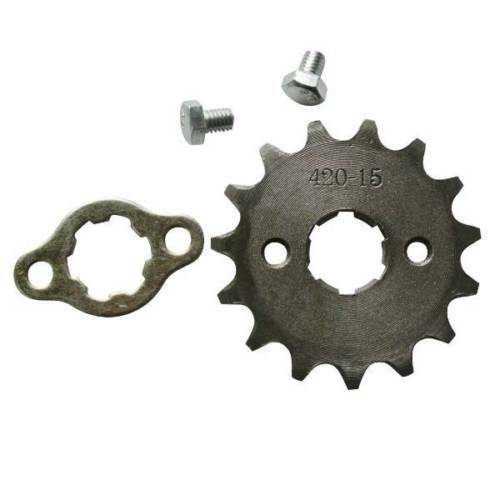 20mm 420 15T Tooth FRONT CHAIN SPROCKET COG 50cc 110cc 125cc 150cc ATV QUAD BIKE