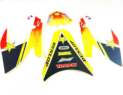 TTR110 Rockstar Suzuki Sticker Decals Kit For Yamaha TTR110cc Dirt PIT PRO BIKE